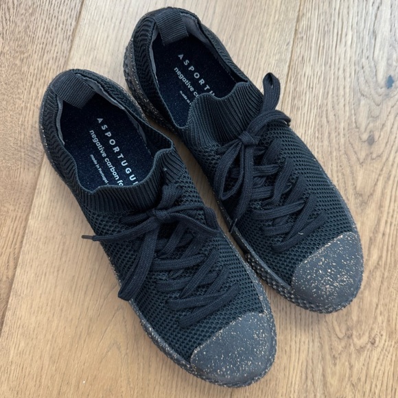 ASPORTUGUESAS Low Top Trainers Trip 2 - Black - Ladies Size 38 - NWOT - Picture 4 of 8